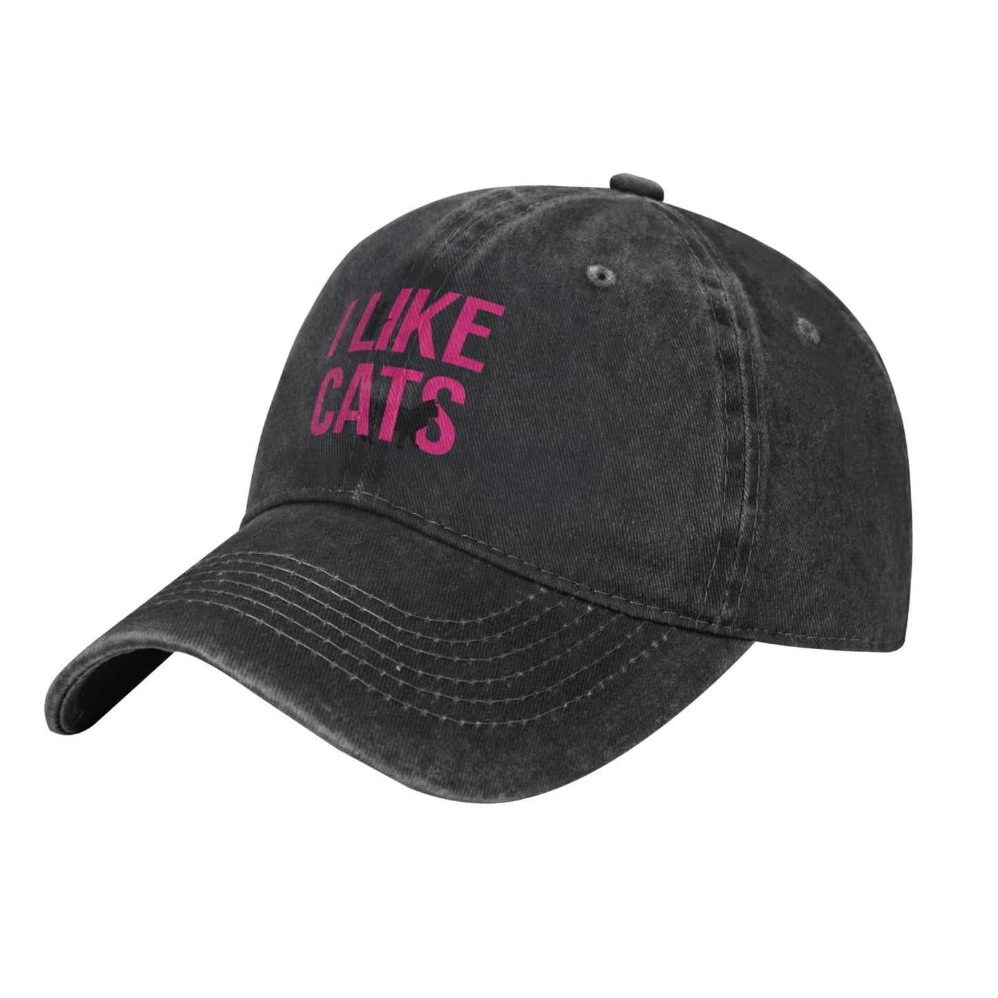I Like Cats Printed unisex baseball cap adjustable cap outdoor sun hats trucker hat