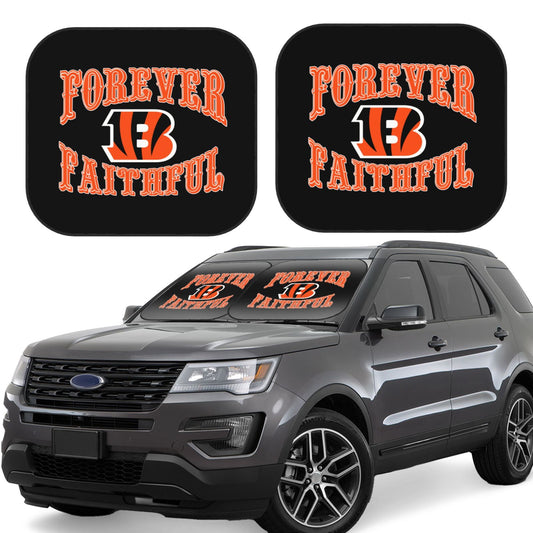 Cincinnati Bengals Car front windshield sunshade UV resistant sunshade foldable