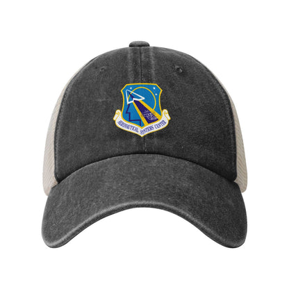 USAF-Aeronautical Systems Center Printed unisex baseball cap adjustable grid baseball cap veteran gift
