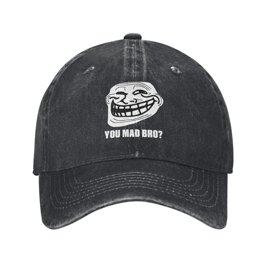 You Mad Bro Printed unisex baseball cap adjustable cap outdoor sun hats trucker hat