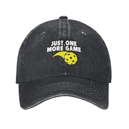 Just One More Game Printed unisex baseball cap adjustable cap outdoor sun hats trucker hat