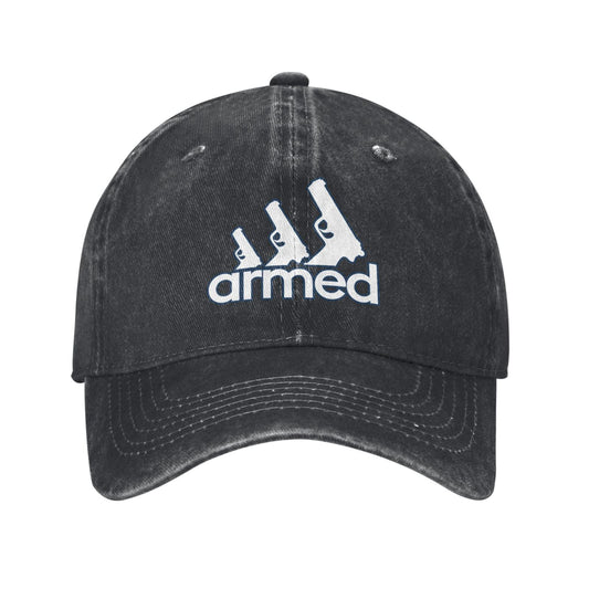 Armed Pistol Printed unisex baseball cap adjustable cap outdoor sun hats trucker hat