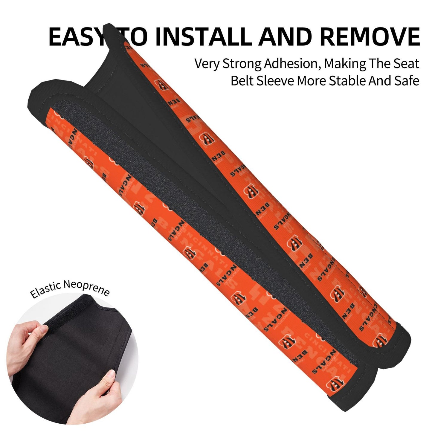 Cincinnati Bengals personalized seat belt protective cover Car seat belt protective cover