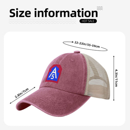 United States Army North CSIB Printed unisex baseball cap adjustable grid baseball cap veteran gift