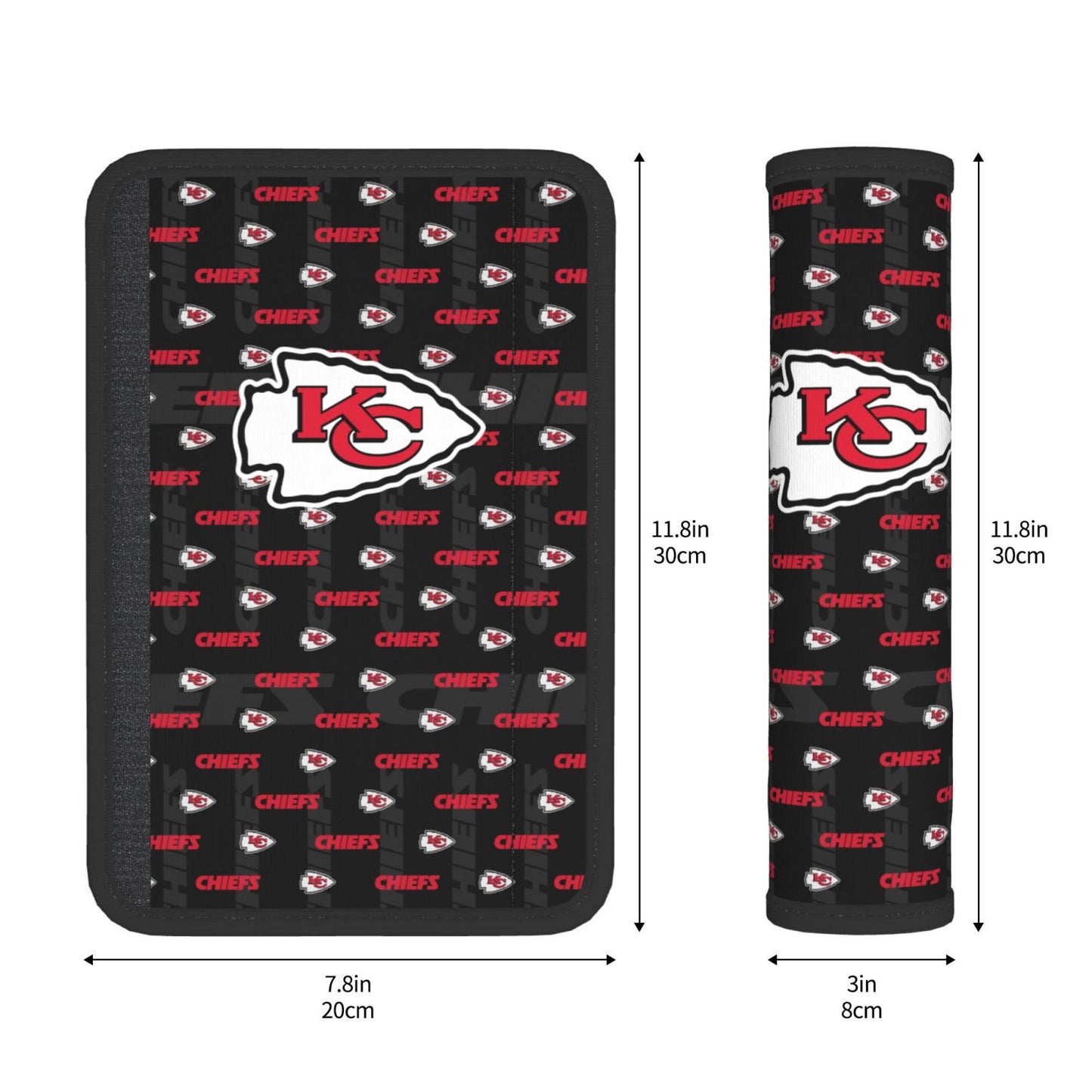 Kansas City Chiefs personalized seat belt protective cover Car seat belt protective cover