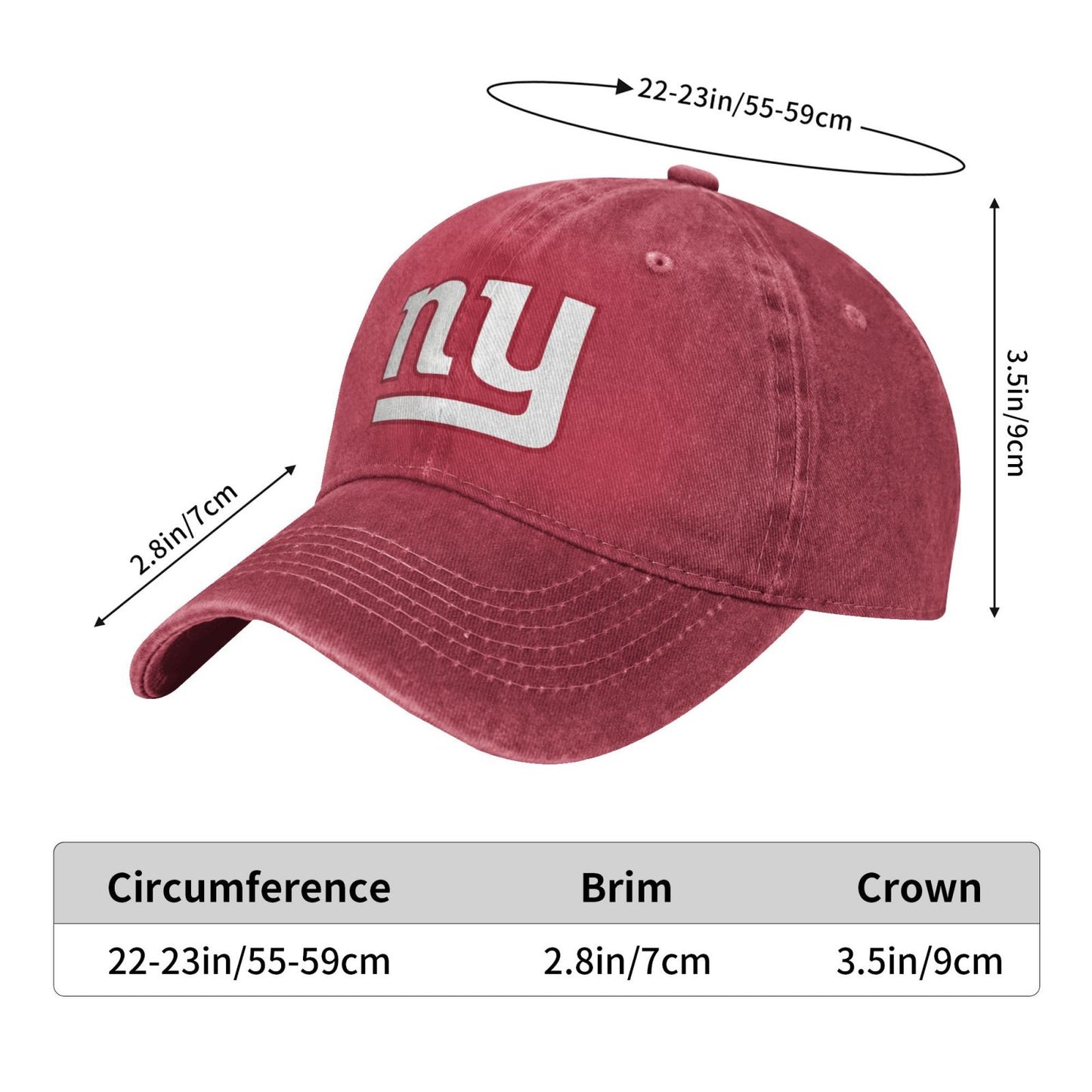 NYG Printed unisex baseball cap outdoor hats adjustable cap trucker gift hat