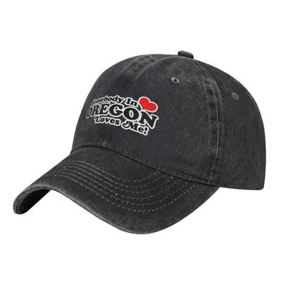 Somebody In OREGON LOVES ME Printed unisex baseball cap adjustable cap outdoor sun hats trucker hat