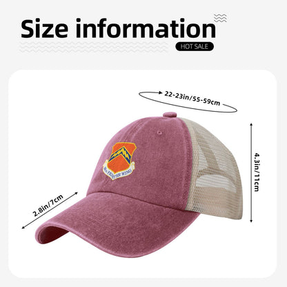 56th Fighter Wing Printed unisex baseball cap adjustable grid baseball cap veteran gift