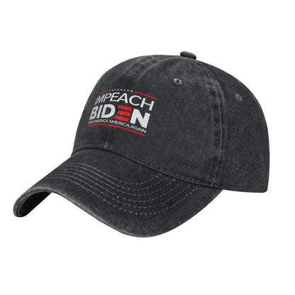 Joe Biden Funny Humor IMPEACH BIDE N Printed unisex baseball cap adjustable cap outdoor sunshade trucker hat