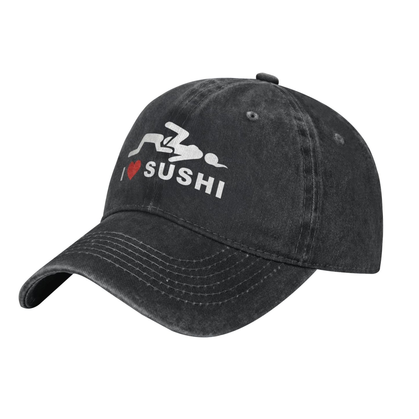 Funny I Love Sushi Printed unisex baseball cap adjustable cap outdoor sun hats trucker hat