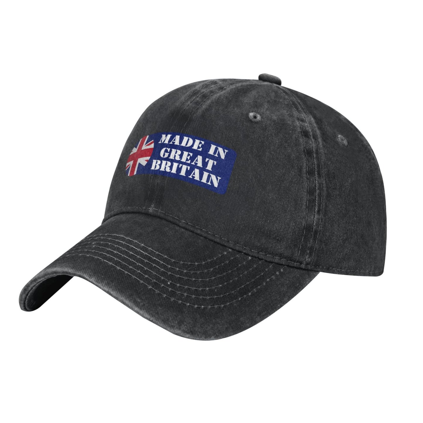 Made In Great Britain Flag Design Sticker Printed unisex baseball cap adjustable cap outdoor sun hats trucker hat