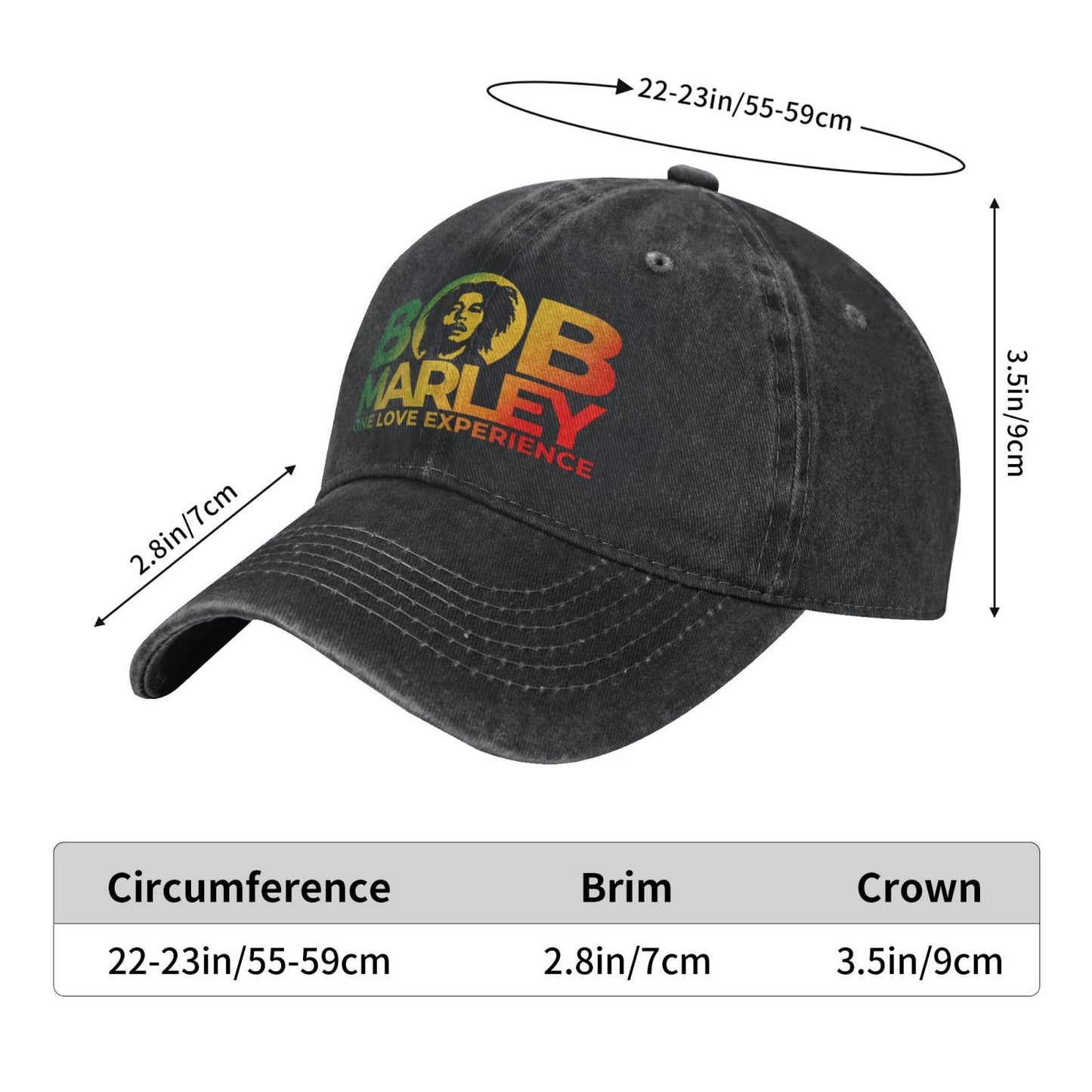 Bob Marley One Love Experience Printed unisex baseball cap outdoor hats adjustable cap trucker gift hat