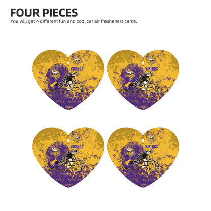 4-pcs Minnesota Vikings Car Air Fresheners Cards Set car aromatherapy tablets