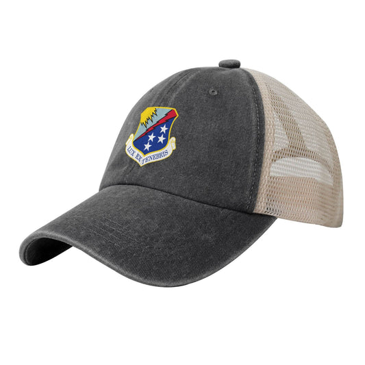 67th Network Warfare Wing Printed unisex baseball cap adjustable grid baseball cap veteran gift