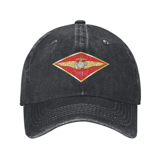 USMC-2MAW Printed unisex baseball cap adjustable cap veteran gift