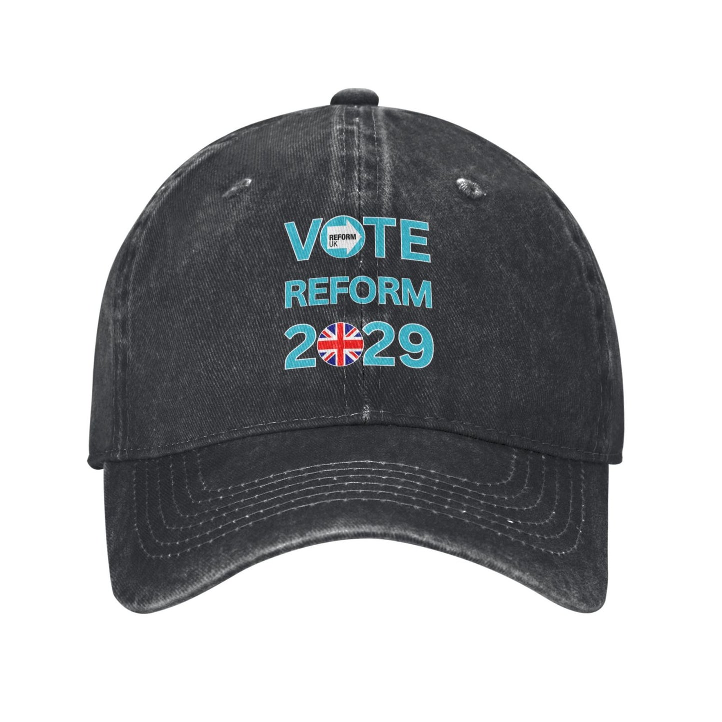 Vote Reform UK 2029 Elections Make Britain Great Printed unisex baseball cap adjustable cap outdoor sun hats trucker hat