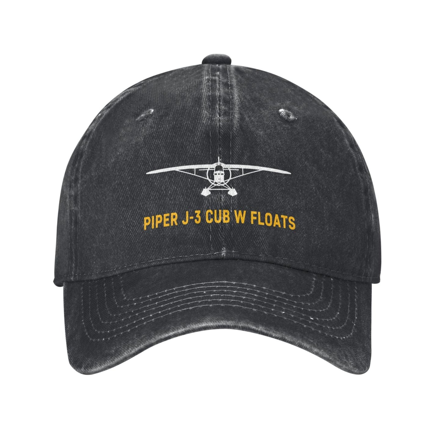 Piper J-3 Cub W Floats Printing unisex baseball cap adjustable hats Outdoor leisure hat veteran gift