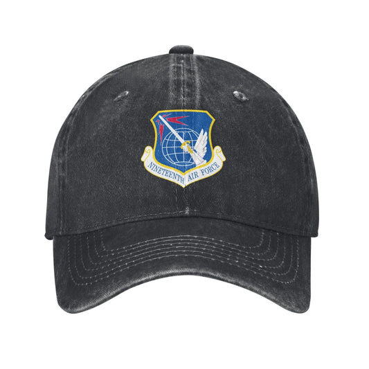 Nineteenth Air Force-Emblem Printed unisex baseball cap adjustable cap veteran gift