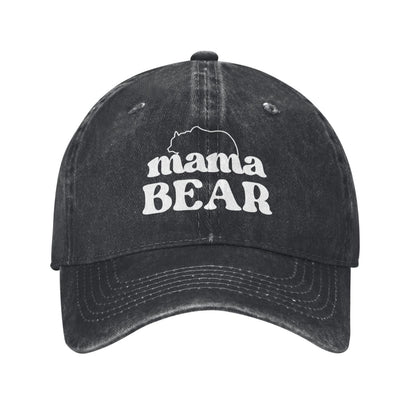 Mama Bear Printed unisex baseball cap adjustable cap outdoor trucker hat veterans Gifts