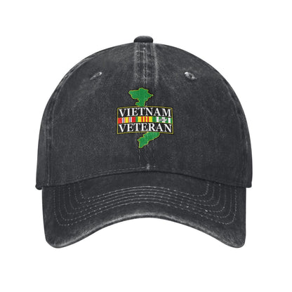 U.S. Military Vietnam Veteran Printed unisex baseball cap adjustable cap outdoor sun hats trucker hat