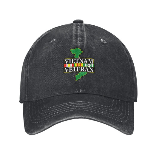 U.S. Military Vietnam Veteran Printed unisex baseball cap adjustable cap outdoor sun hats trucker hat