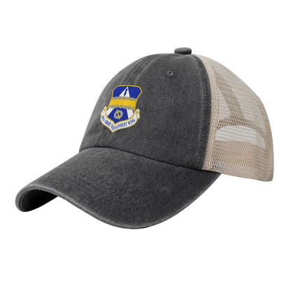 448 Combet Sustainment Wg Printed unisex baseball cap adjustable grid baseball cap veteran gift