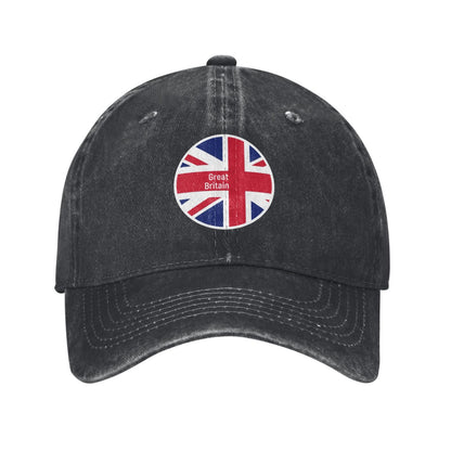 Sticker EU Flag Round Printed unisex baseball cap adjustable cap outdoor sun hats trucker hat