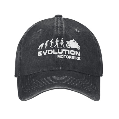 EVOLUTION MOTORBIKE Printed unisex baseball cap adjustable cap outdoor sun hats trucker hat