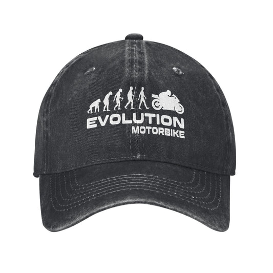 EVOLUTION MOTORBIKE Printed unisex baseball cap adjustable cap outdoor sun hats trucker hat