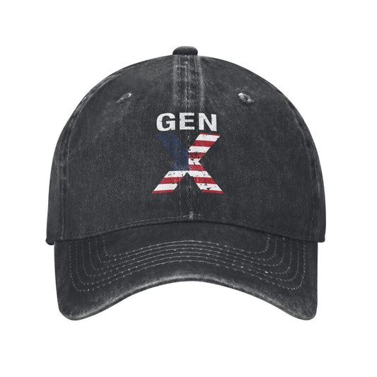 Gen X American Flag Printed unisex baseball cap outdoor hats adjustable cap trucker gift hat