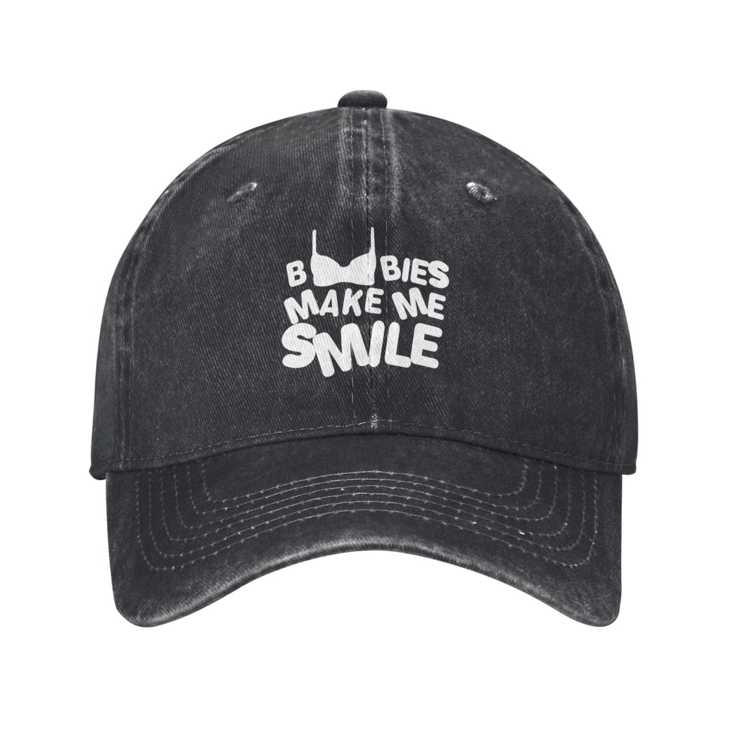 BIES MAKE MA SMILE Printed unisex baseball cap adjustable cap outdoor sun hats trucker hat