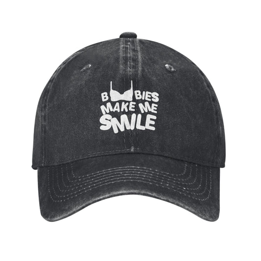 BIES MAKE MA SMILE Printed unisex baseball cap adjustable cap outdoor sun hats trucker hat
