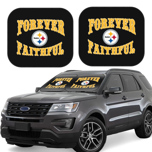 Pittsburgh Steelers Car front windshield sunshade UV resistant sunshade foldable