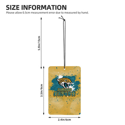 4-pcs Jacksonville Jaguars Car Air Fresheners Cards Set car aromatherapy tablets