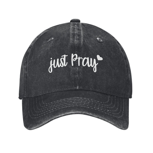 Just Pray Prints Printed unisex baseball cap adjustable cap outdoor sun hats trucker hat