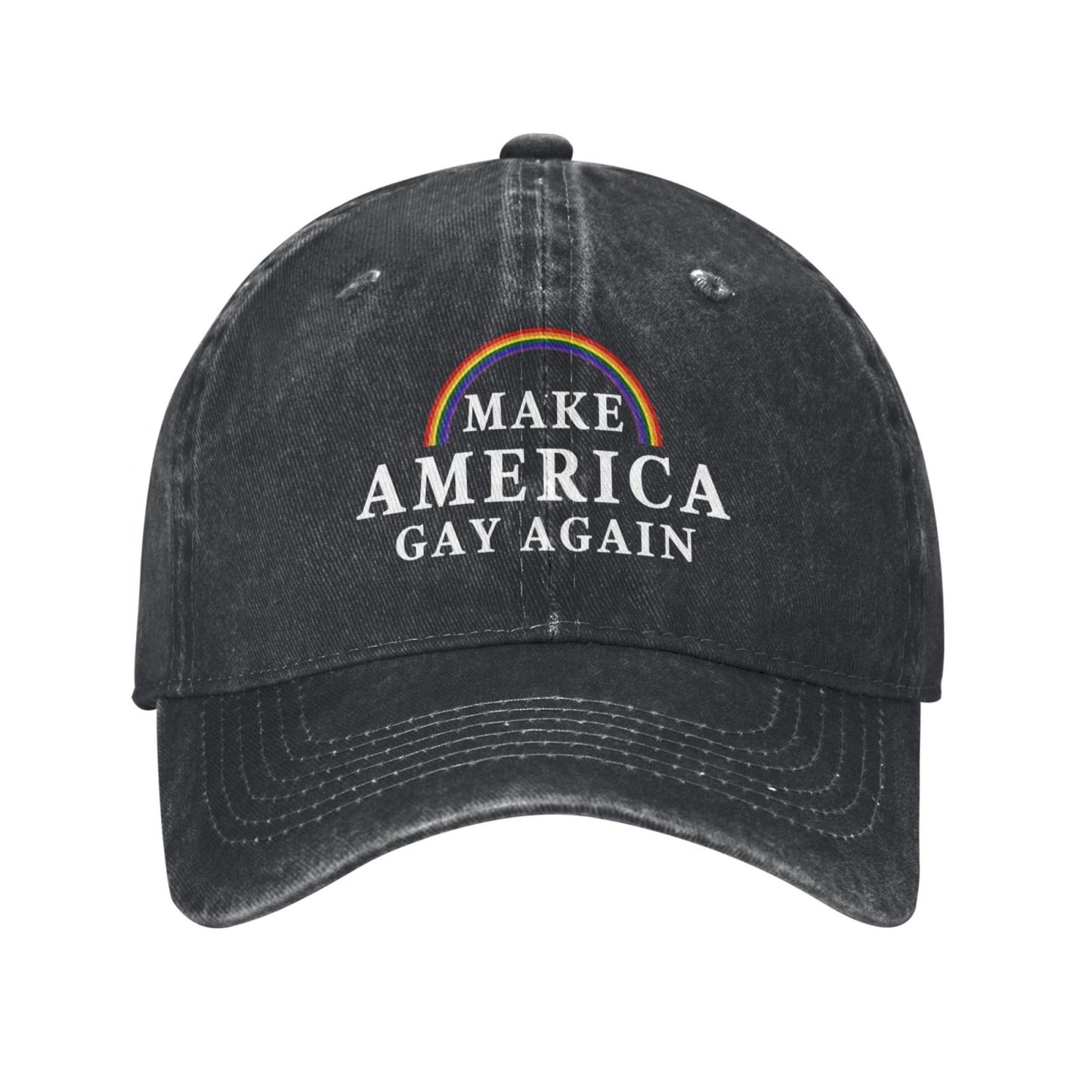 Make America Gay Again Printed unisex baseball cap adjustable cap outdoor sun hats trucker hat