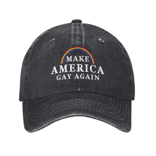 Make America Gay Again Printed unisex baseball cap adjustable cap outdoor sun hats trucker hat