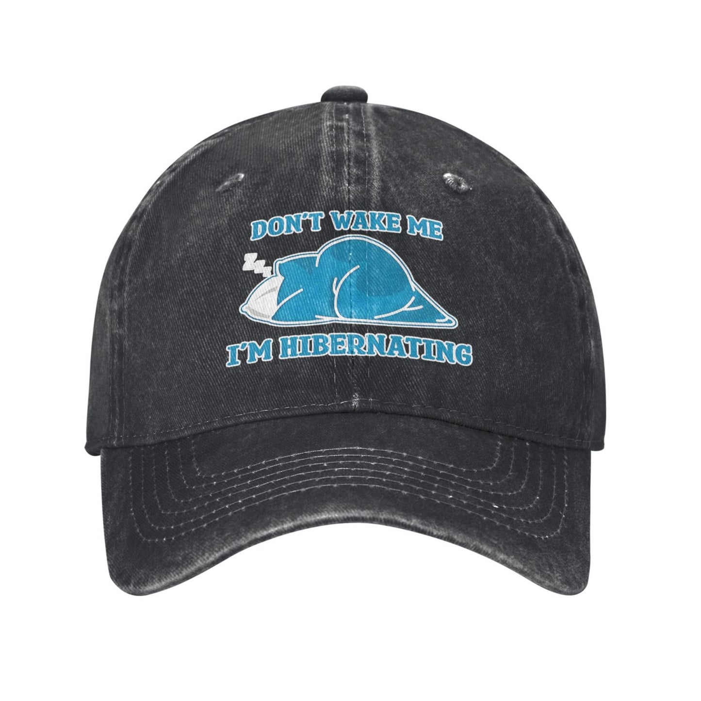 Don't Wake Me, I'm Hibernating Printed unisex baseball cap adjustable cap outdoor sun hats trucker hat