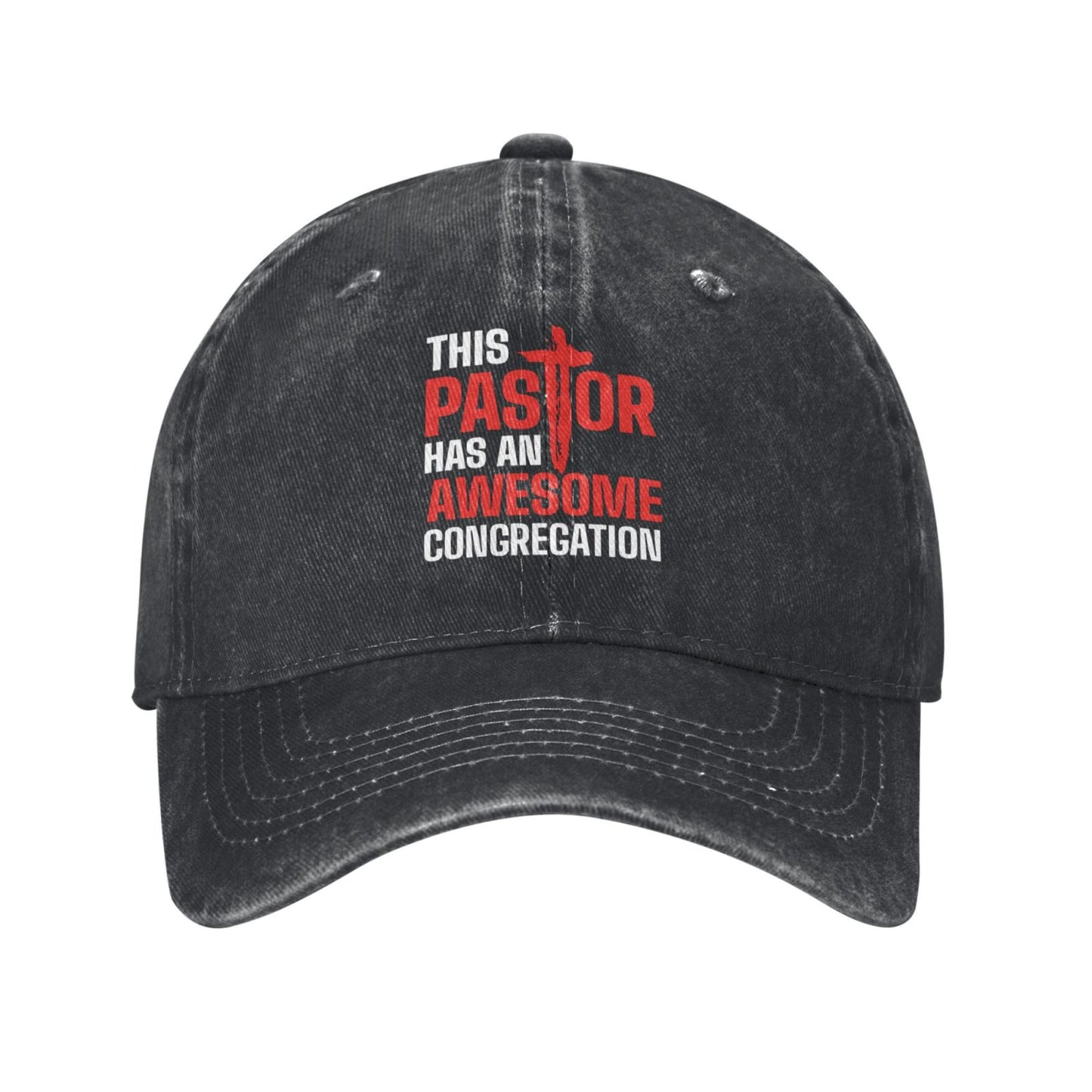 This Pastor Has An Awesome Congregation Printed unisex baseball cap adjustable cap outdoor sun hats trucker hat