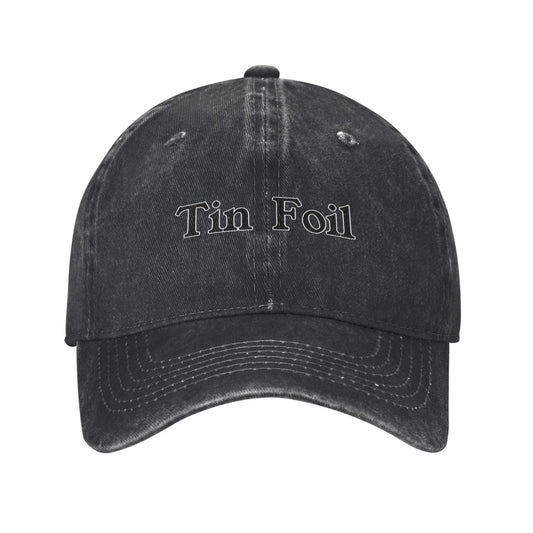 Tin Foil Printed unisex baseball cap outdoor hats adjustable cap trucker gift hat