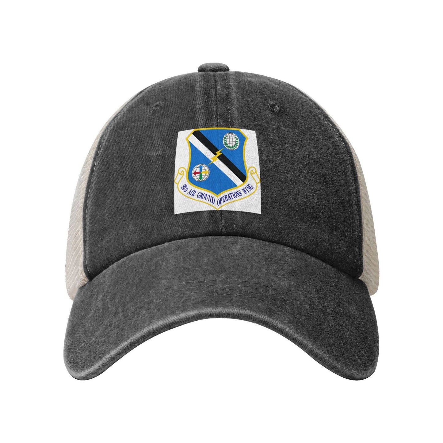 93d Air Ground Operations Wing-Emblem Printed unisex baseball cap adjustable grid baseball cap veteran gift