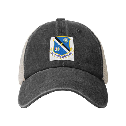 93d Air Ground Operations Wing-Emblem Printed unisex baseball cap adjustable grid baseball cap veteran gift