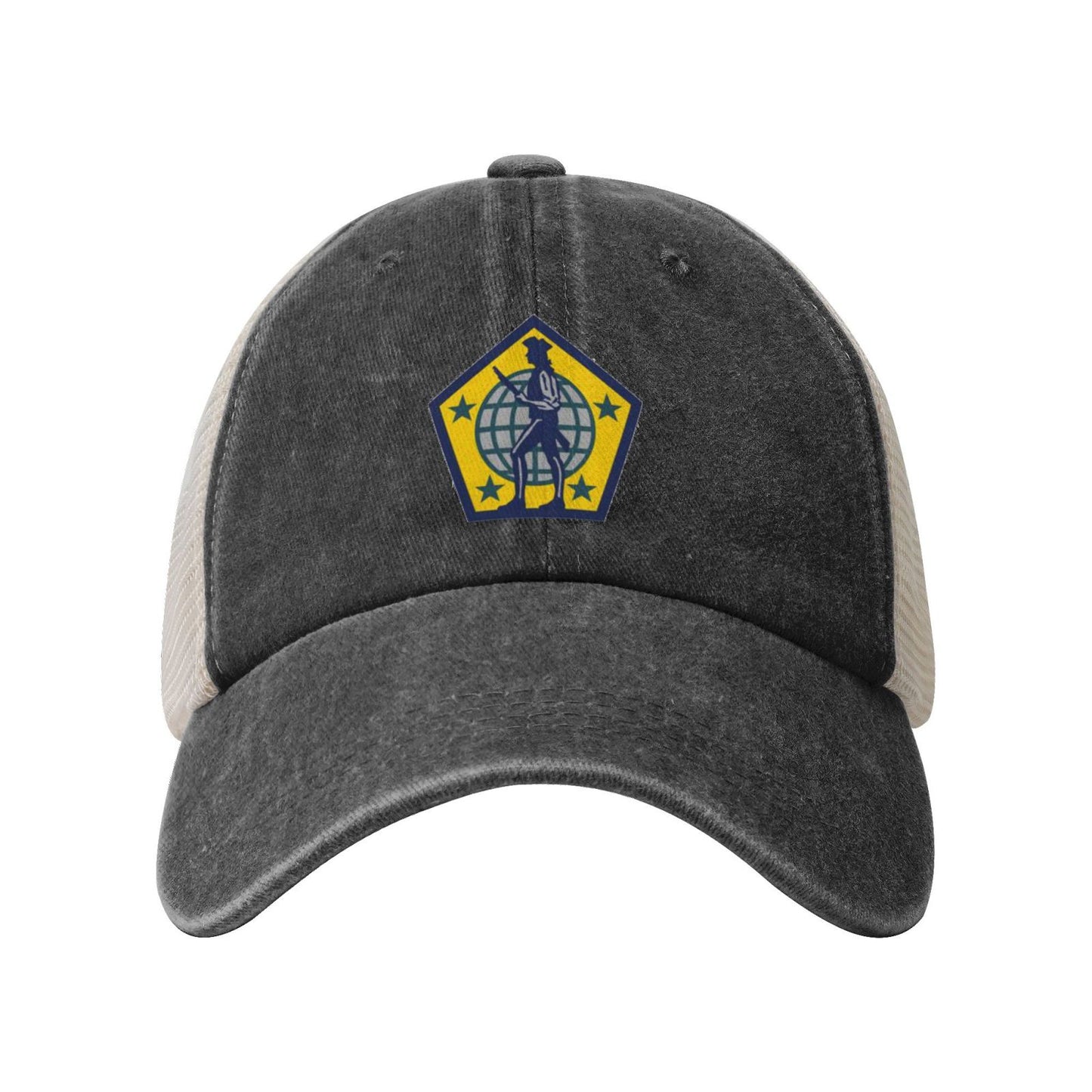 US Army HRC SSI Printed unisex baseball cap adjustable grid baseball cap veteran gift