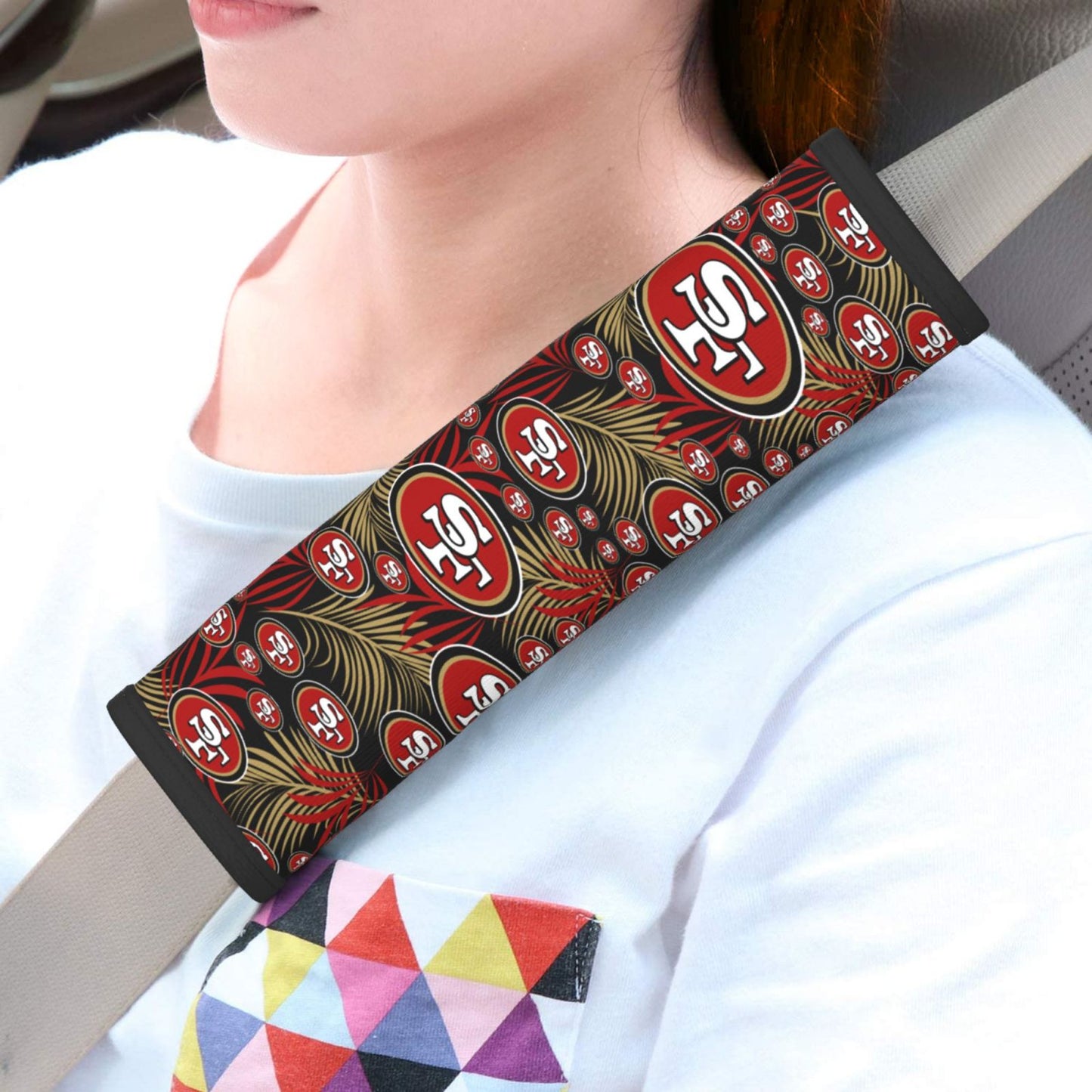 San Francisco 49ers Car seat belt protective cover personalized seat belt protective cover