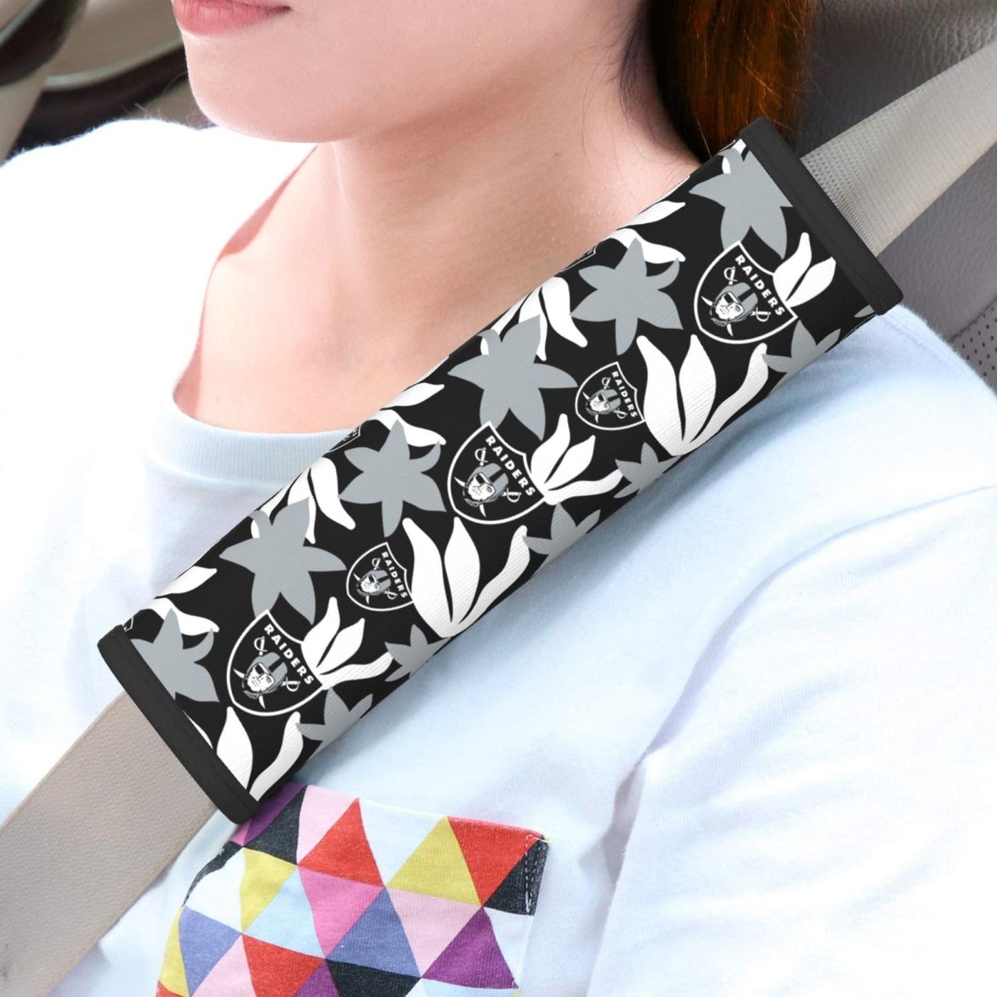 Las Vegas Raiders Car seat belt shoulder strap adult seat belt protective cover