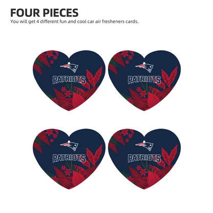 4pcs- New England Patriots car aromatherapy tablets Car Air Fresheners Cards Set