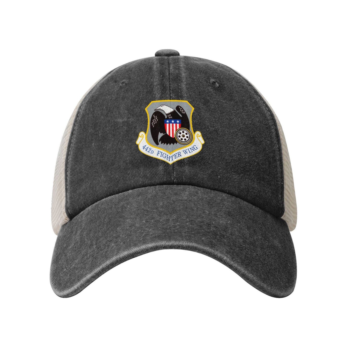 442d Fighter Wing Printed unisex baseball cap adjustable grid baseball cap veteran gift