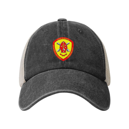 10th Marine Regiment Seal Printed unisex baseball cap adjustable grid baseball cap veteran gift