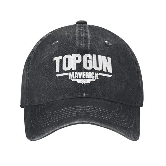 Top Gun Maverick Icon Black Printed unisex baseball cap outdoor hats adjustable cap trucker gift hat