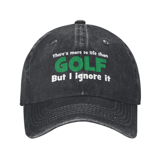 There Is More To Life Than GOLF Printed unisex baseball cap adjustable cap outdoor sun hats trucker hat